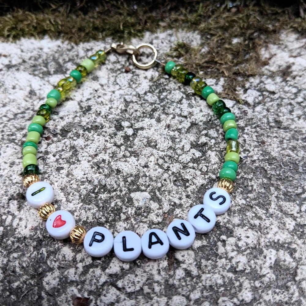 I love plants Handmade Bracelet - Picture 7 of 7